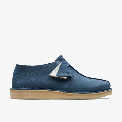 Clarks Originals Desert Trek Men's Blue Oxfords & Lace Nubuck 26170134