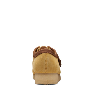 [26170536] MENS CLARKS WALLABEE LOW - YELLOW COMBI