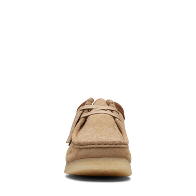 [26170538] MENS CLARKS WALLABEE LOW - SANDSTONE COMBI