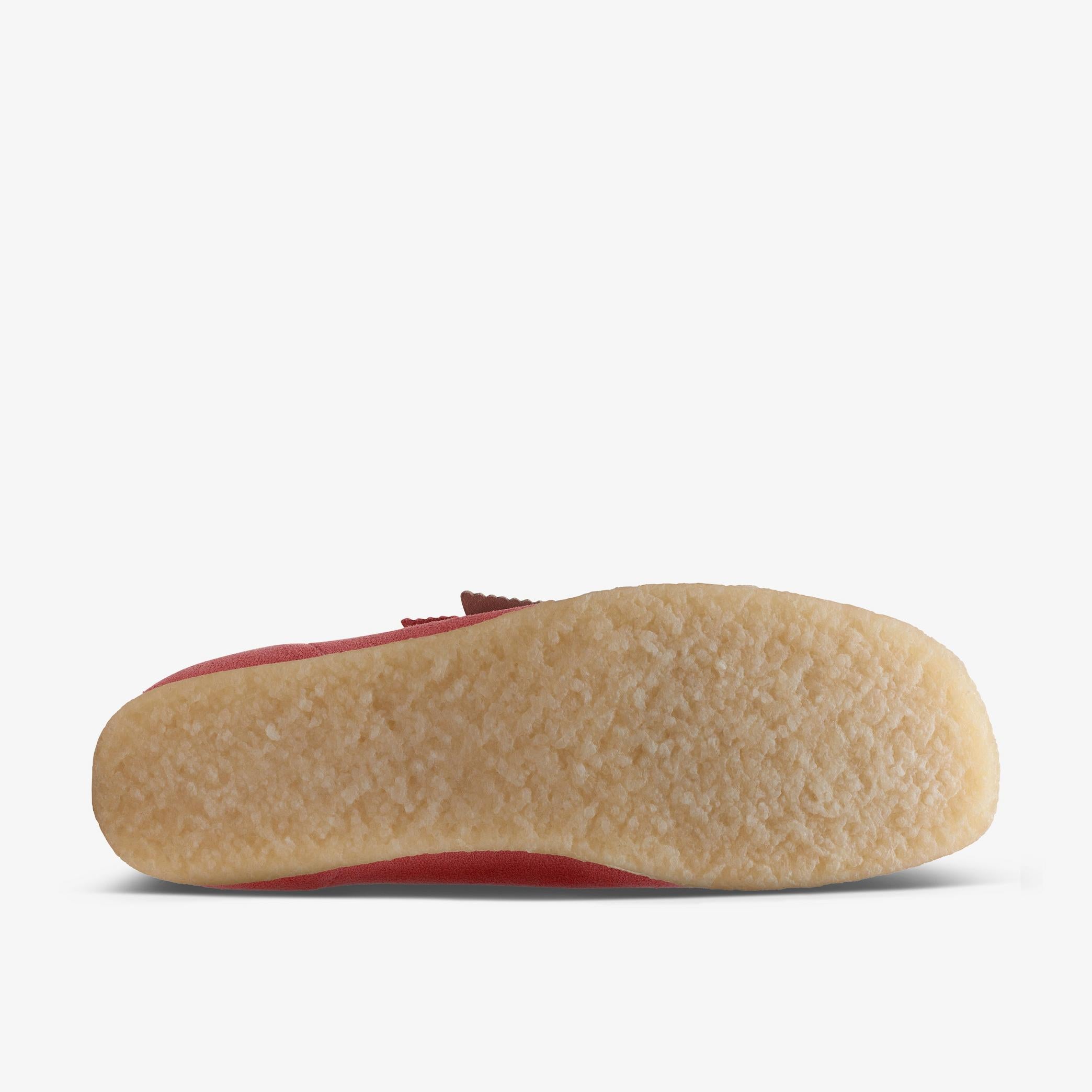 [26170539] Mens CLARKS WALLABEE - PINK EMBROIDERY