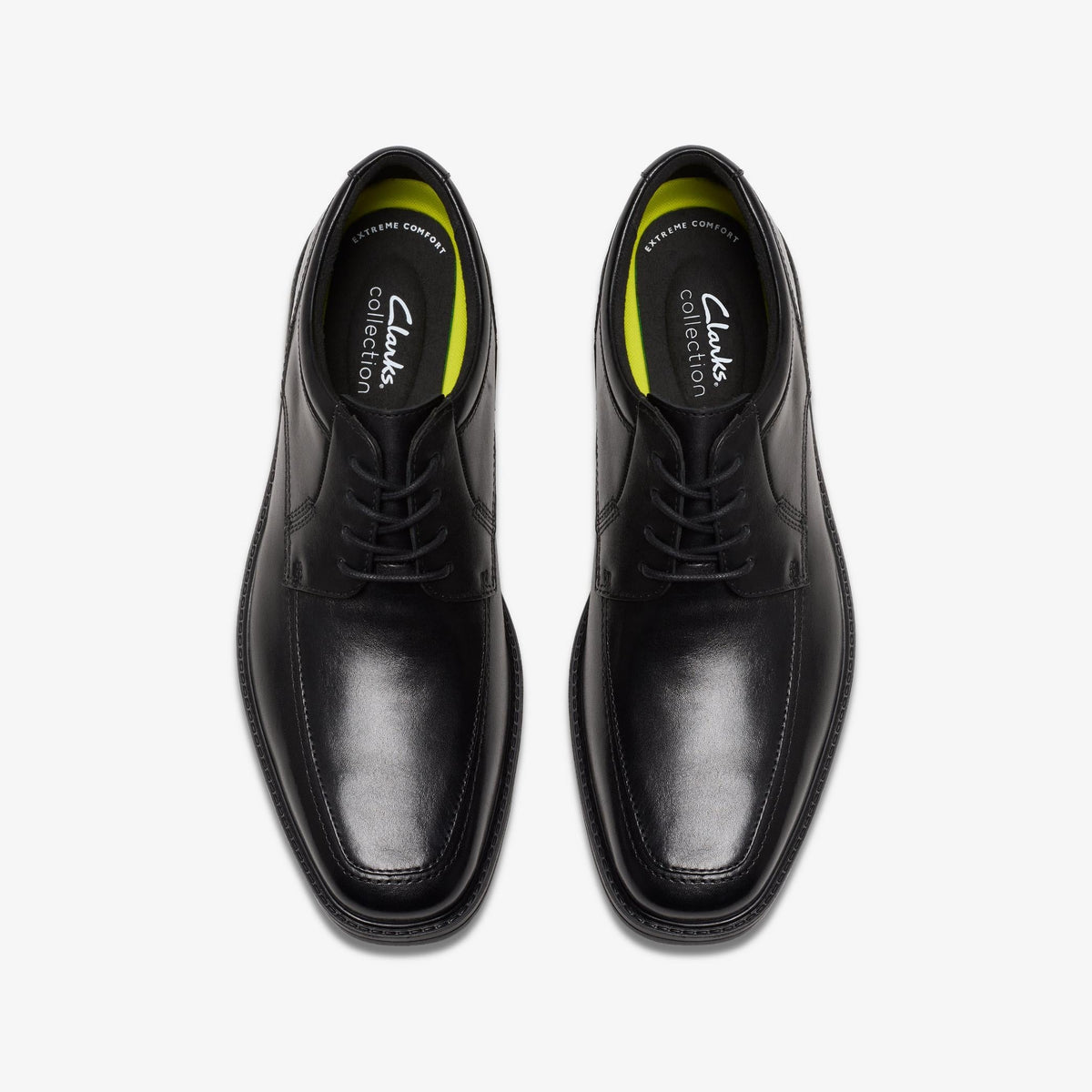 Clarks Ipswich Apron II Men's Black Leather 26170832 — top view