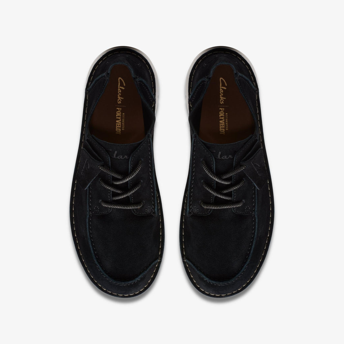 Clarks Colehill Seam Men's Black Suede 26170926 — top view