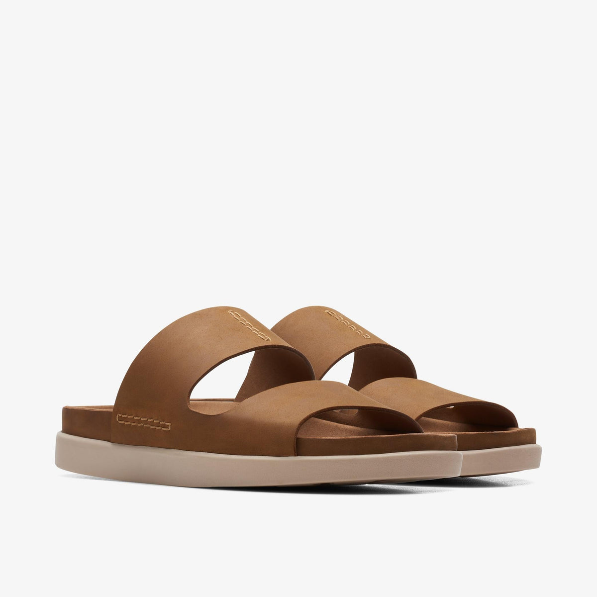 Clarks Sunder Coast Men's Tan Leather 26170947 — sole view
