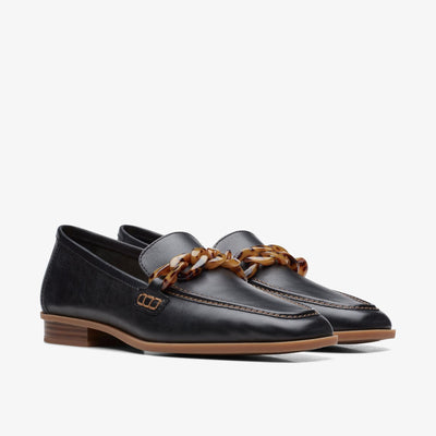 Clarks Sarafyna Iris Women's Black Leather 26171043 — sole view