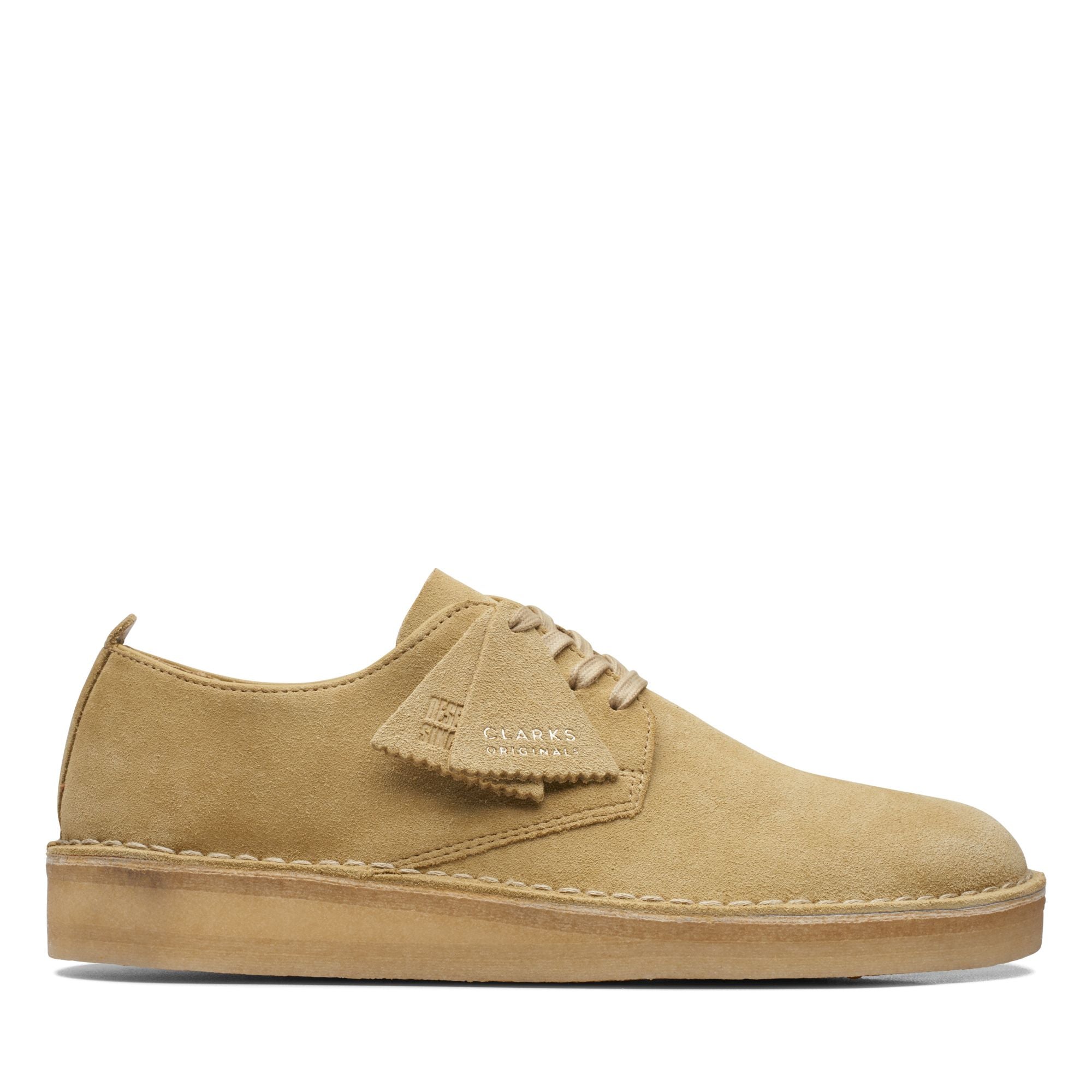 rubbersoled [26171491] MENS CLARKS COAL LONDON - MAPLE SUEDE front view