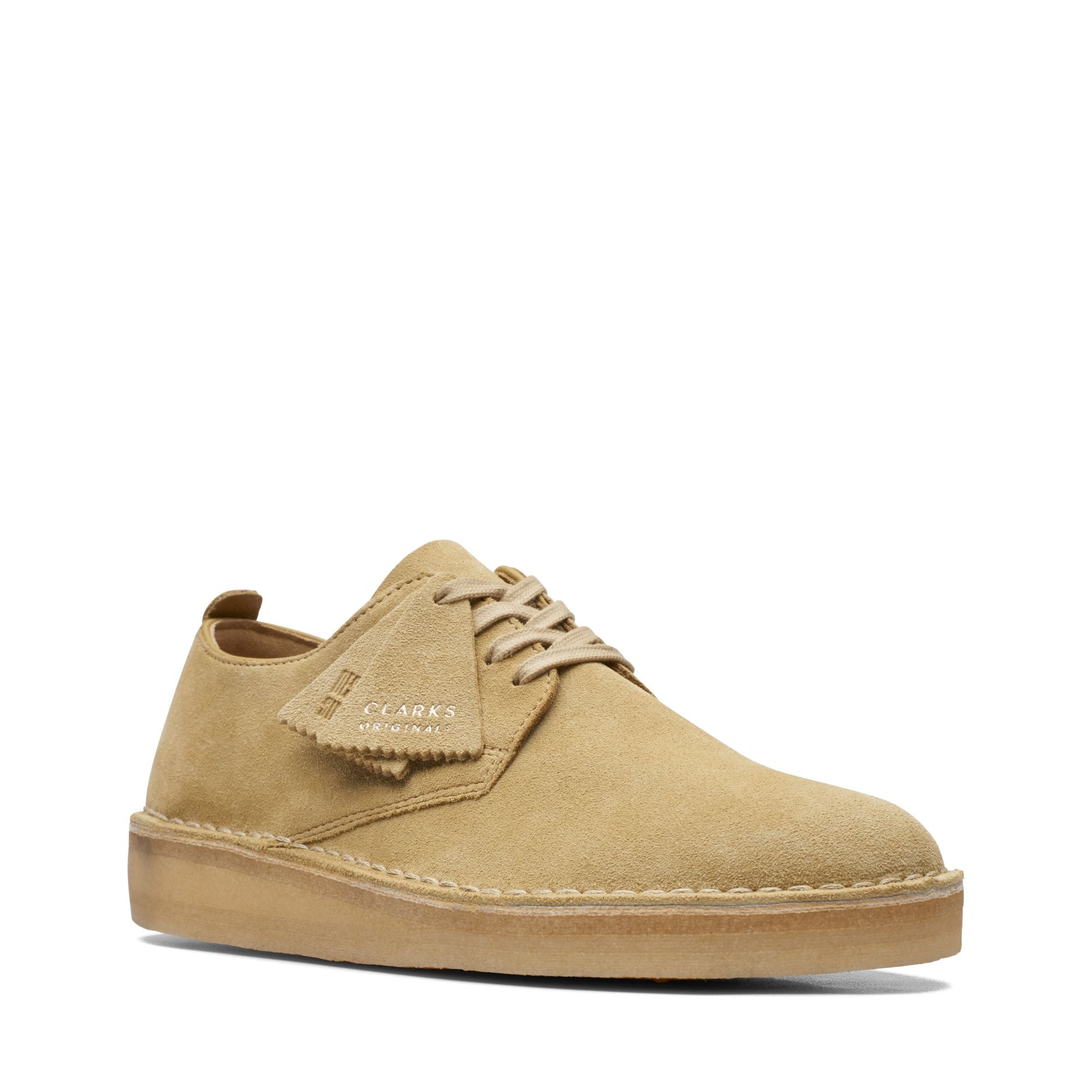 rubbersoled [26171491] MENS CLARKS COAL LONDON - MAPLE SUEDE side view