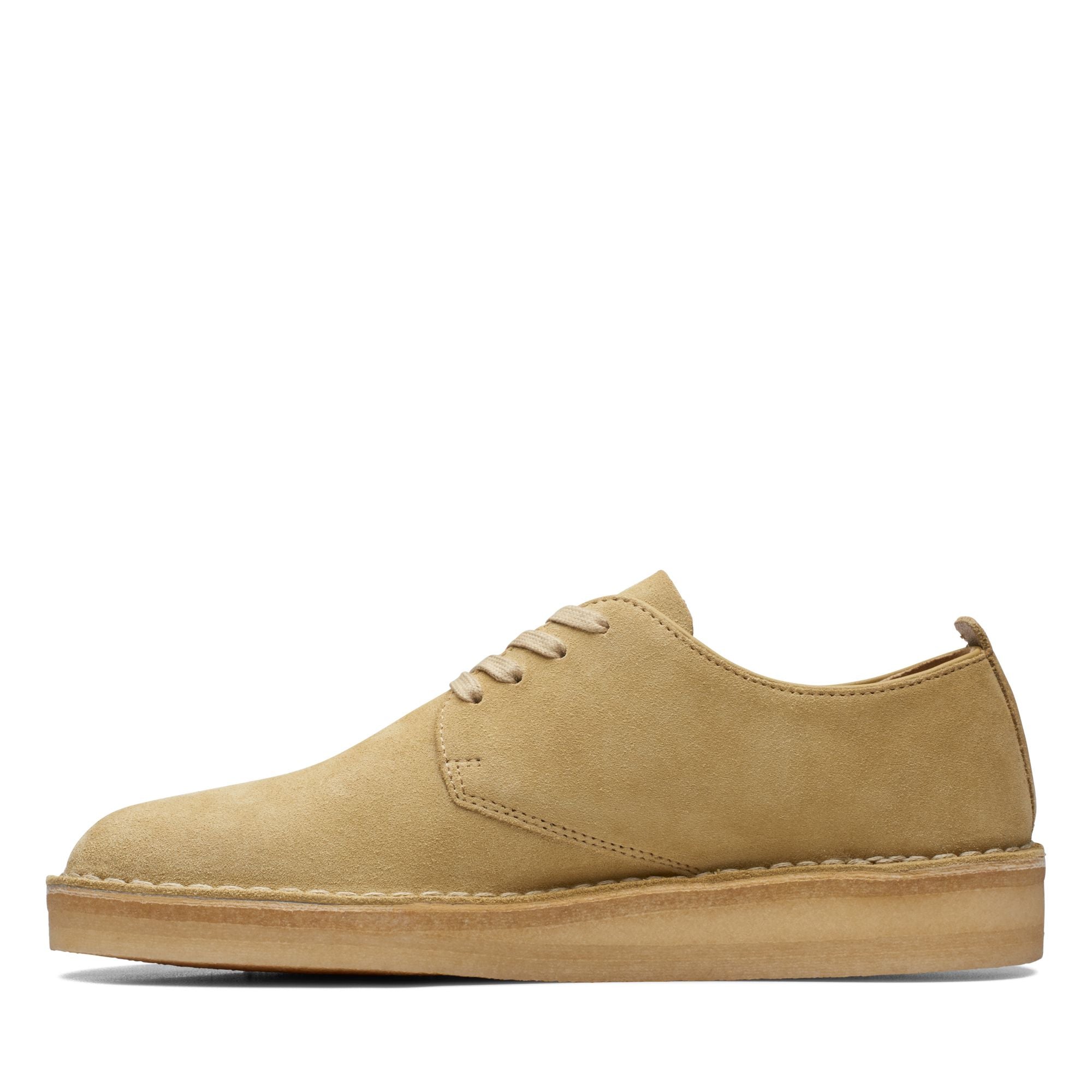 rubbersoled [26171491] MENS CLARKS COAL LONDON - MAPLE SUEDE top view