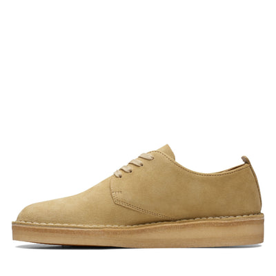 rubbersoled [26171491] MENS CLARKS COAL LONDON - MAPLE SUEDE top view
