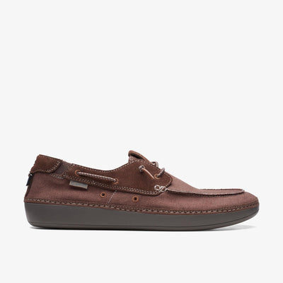 Clarks Higley Tie Men's Brown Combi Textile 26171554