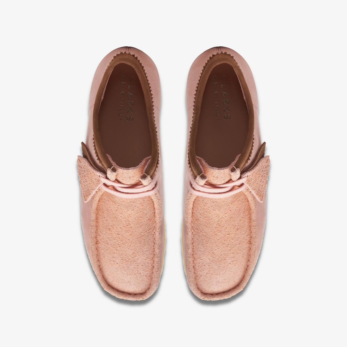 Clarks Originals Wallabee - Pink Combi Sde Men's Pink Combi Suede 26171990 — top view
