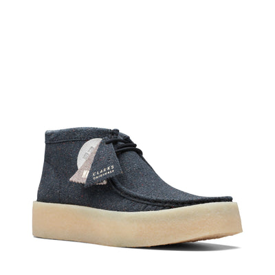 Clarks Originals Wallabee Cup Boot - Balck Eco Leather Men's Balck Eco Leather 26171995 — side view