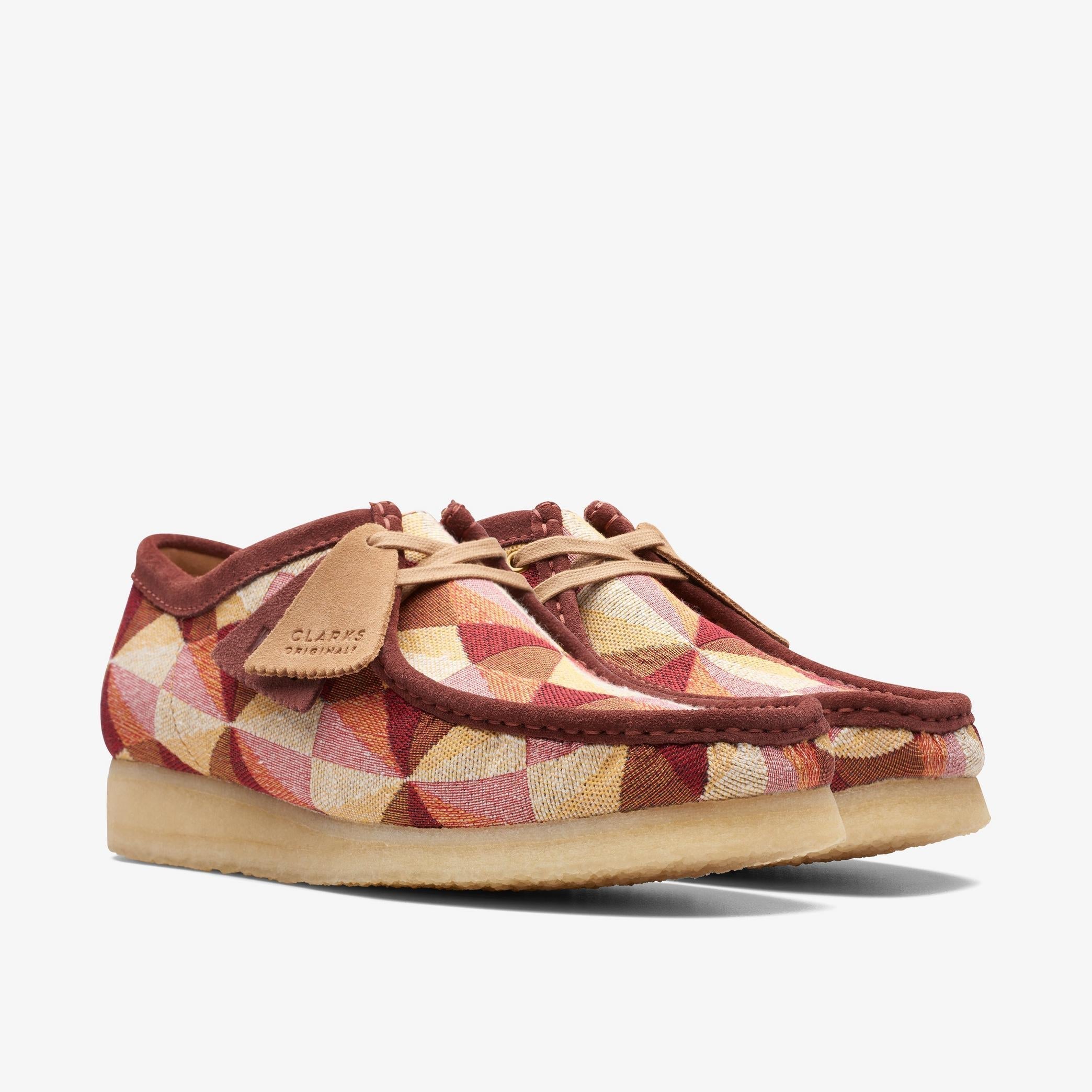 [26172248] Mens CLARKS WALLABEE - YELLOW MULTI TXT