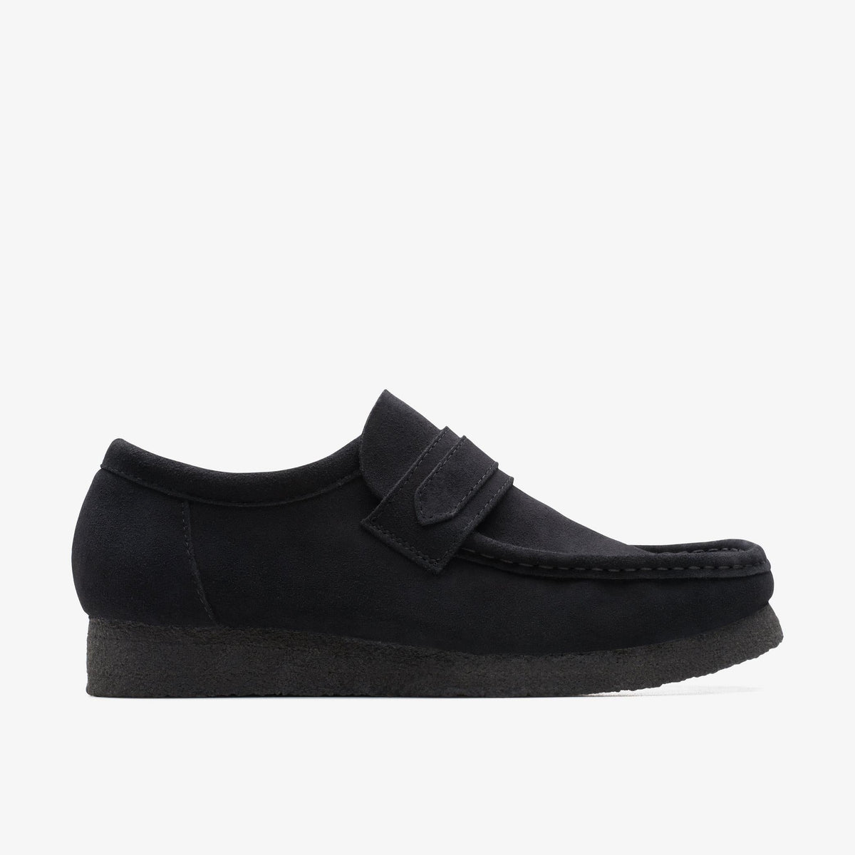 Clarks Originals Wallabee Loafer Men's Black Suede 26172503