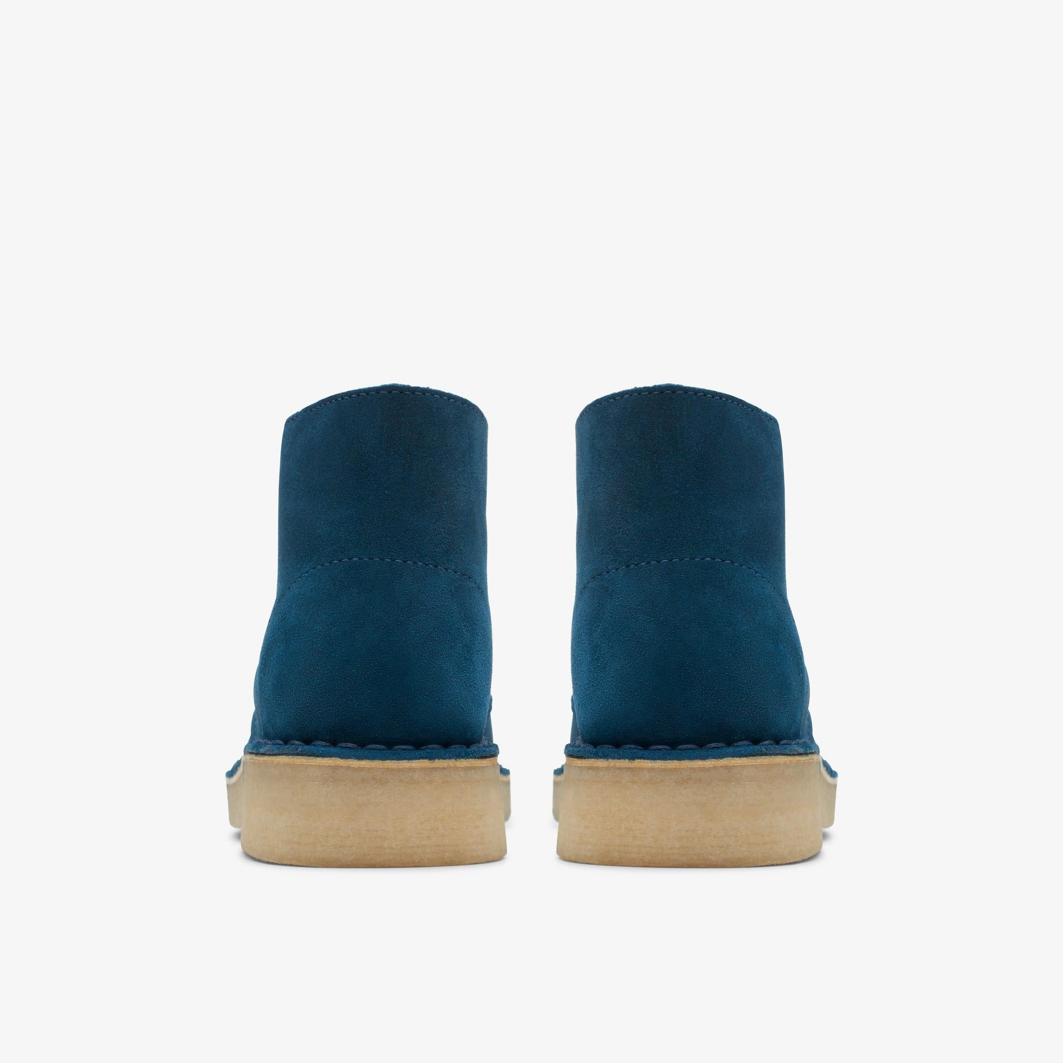 [26173213] Womens CLARKS DESERT BOOT - DEEP BLUE SUEDE