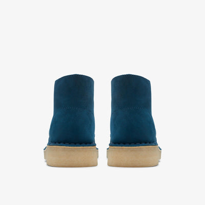 [26173213] Womens CLARKS DESERT BOOT - DEEP BLUE SUEDE