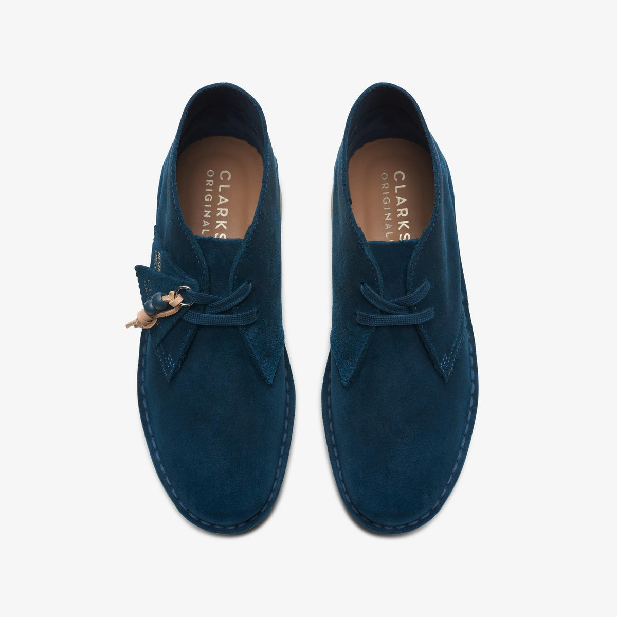 Clarks Originals Desert Boot - Deep Blue Suede Women's Deep Blue Suede 26173213 — top view