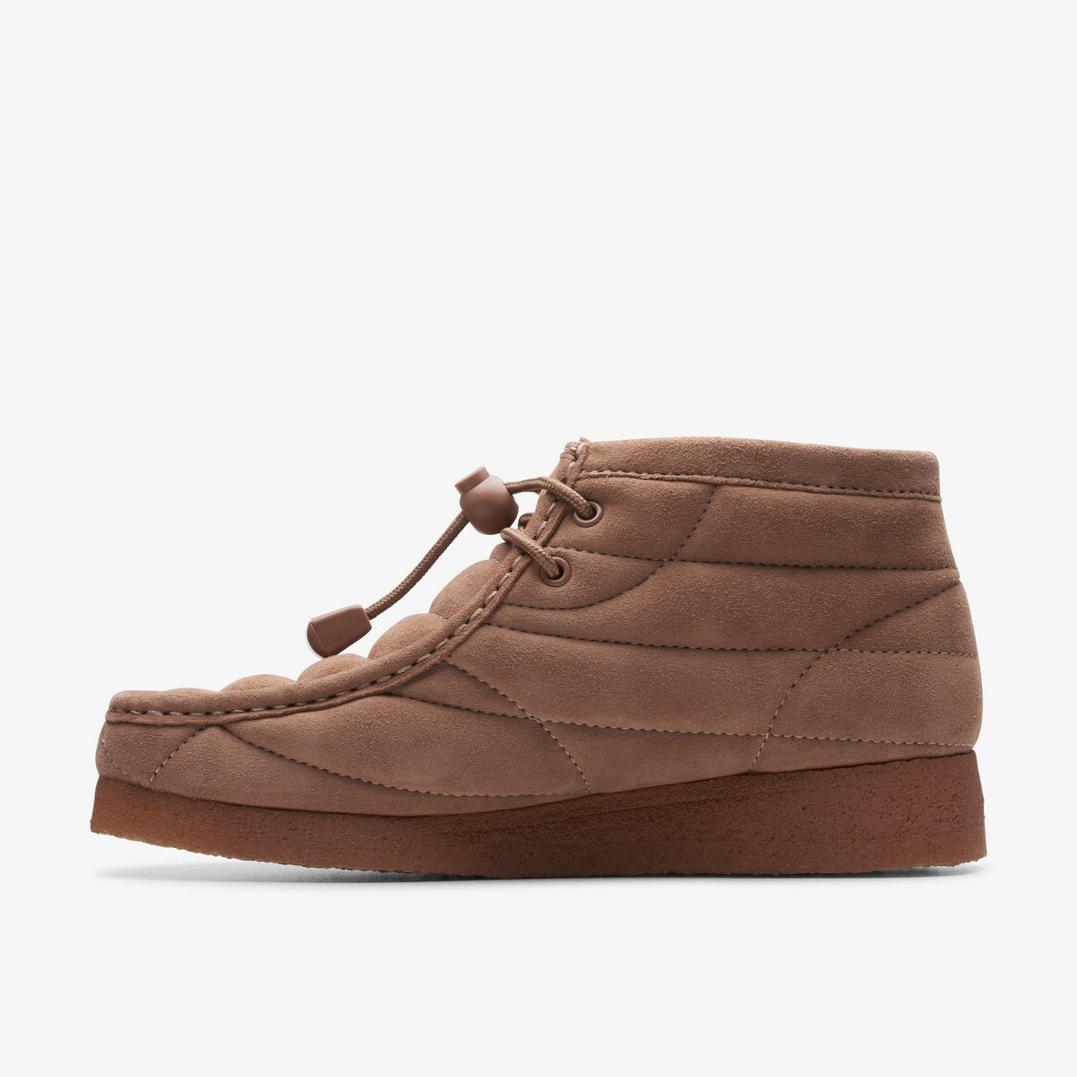 Clarks Originals Wallabee Boot Women's Burnt Brick Suede 26173230 — side view
