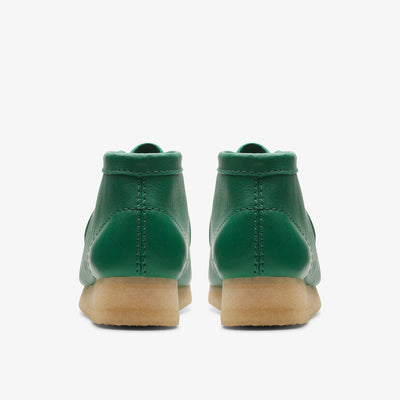 Clarks Originals Wallabee Boot Women's Cactus Green Leather 26173234 — detail view