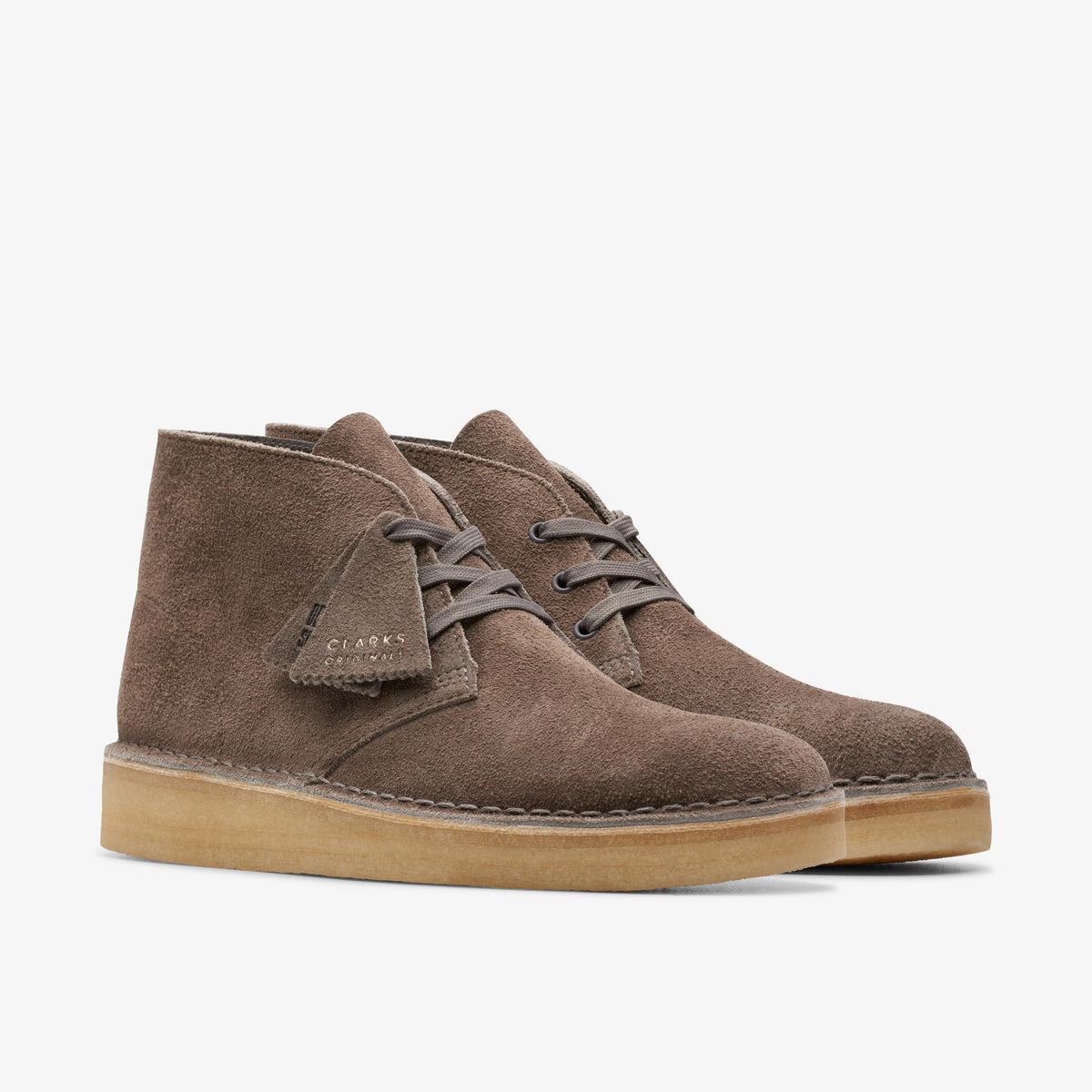 Clarks Originals Desert Coal - Brown Suede Men's Brown Suede 26173282 — sole view