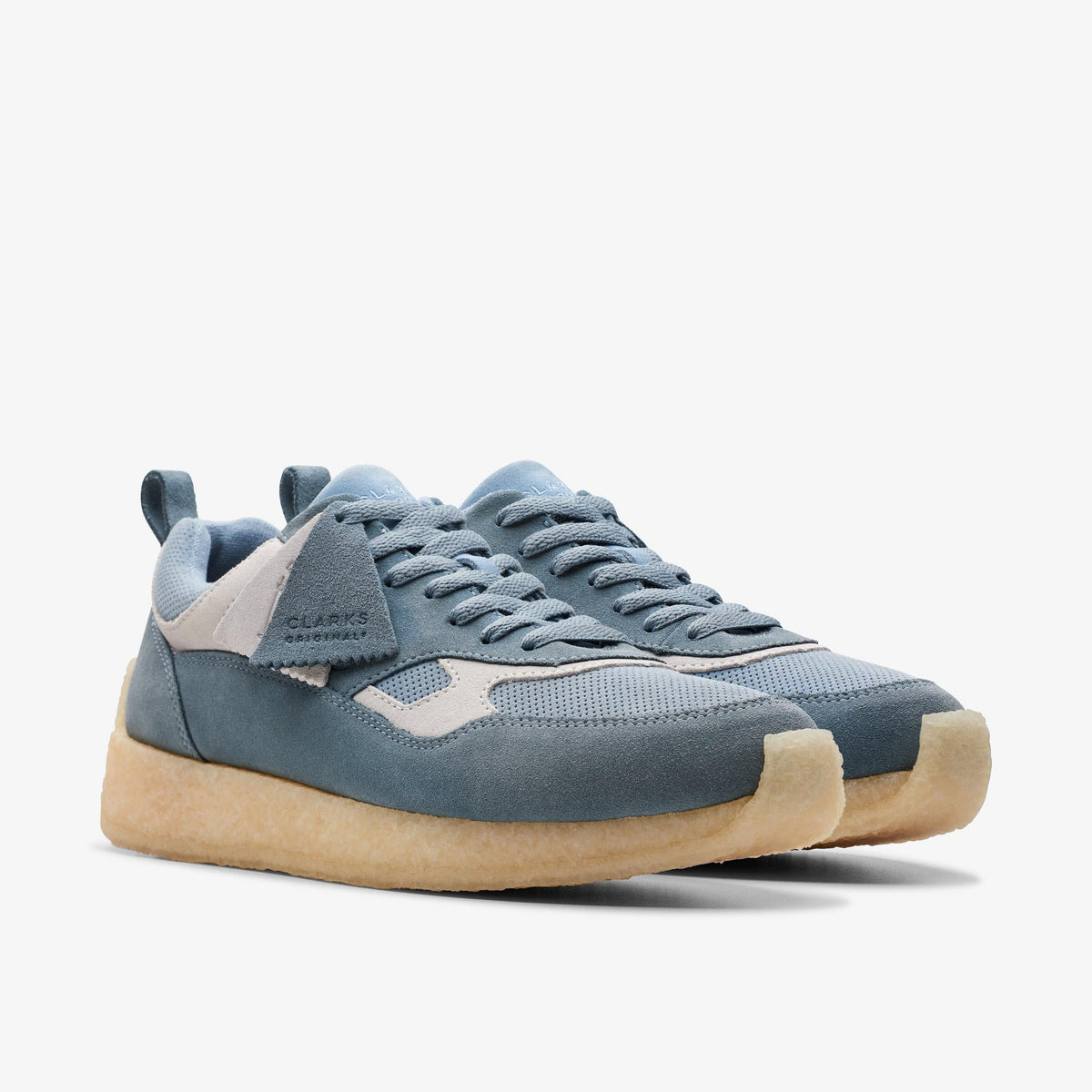 Clarks Lockhill Men's Blue Grey 26173375 — sole view