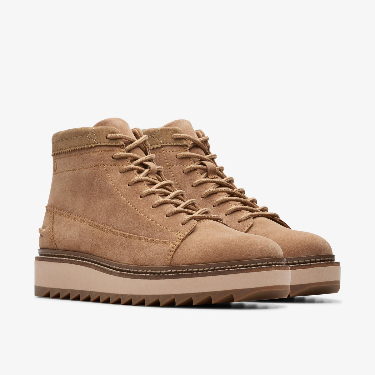 Clarks Clarkhill Hi Men's Light Tan Suede 26173447 — sole view