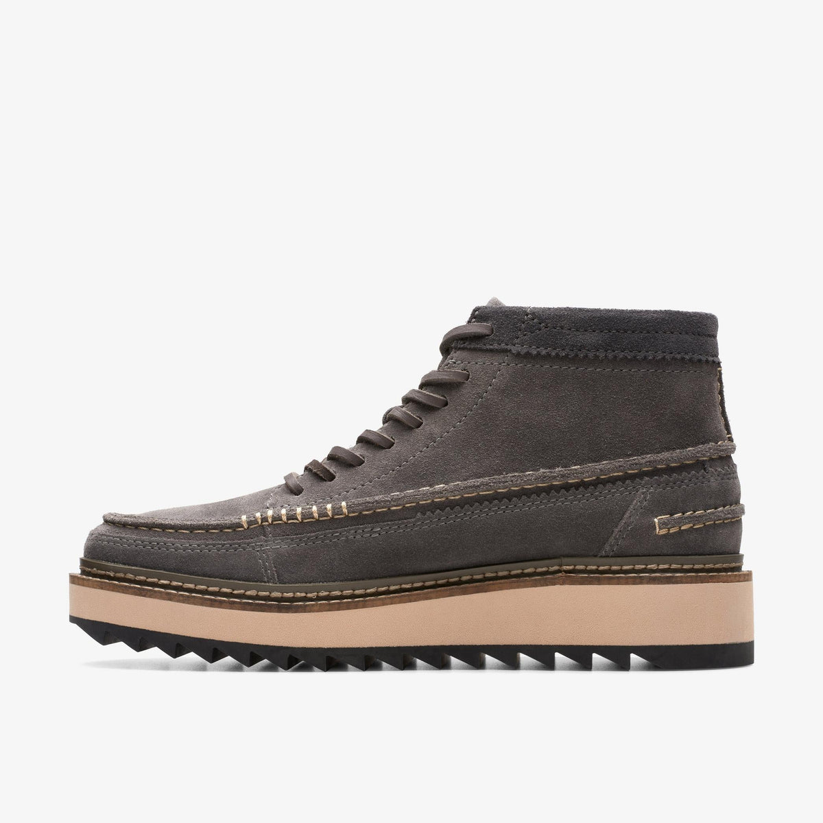 Clarks Clarkhill Mid Men's Dark Grey Suede 26173450 — side view