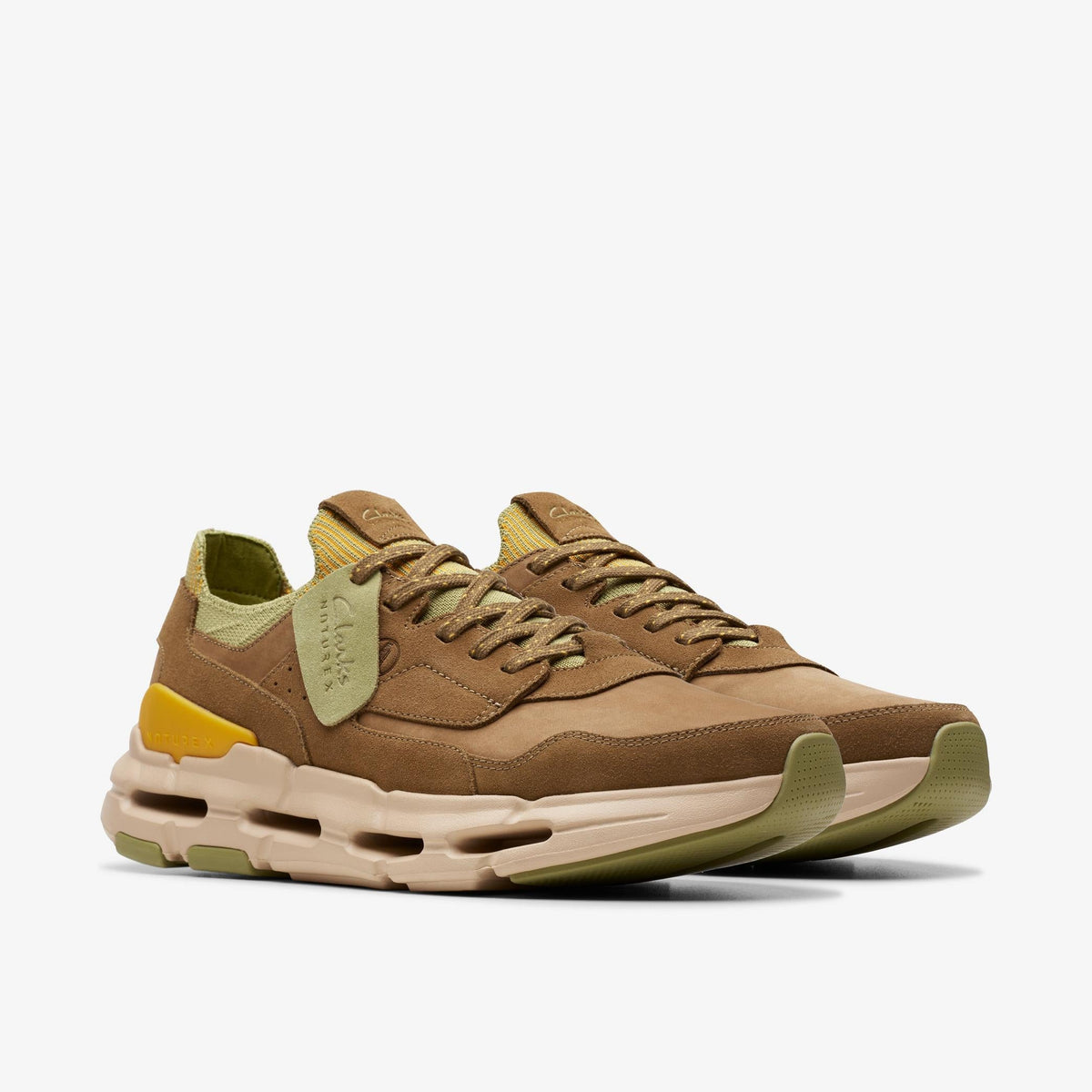 Clarks NXE Lo Men's Dark Sand Suede 26173539 — sole view