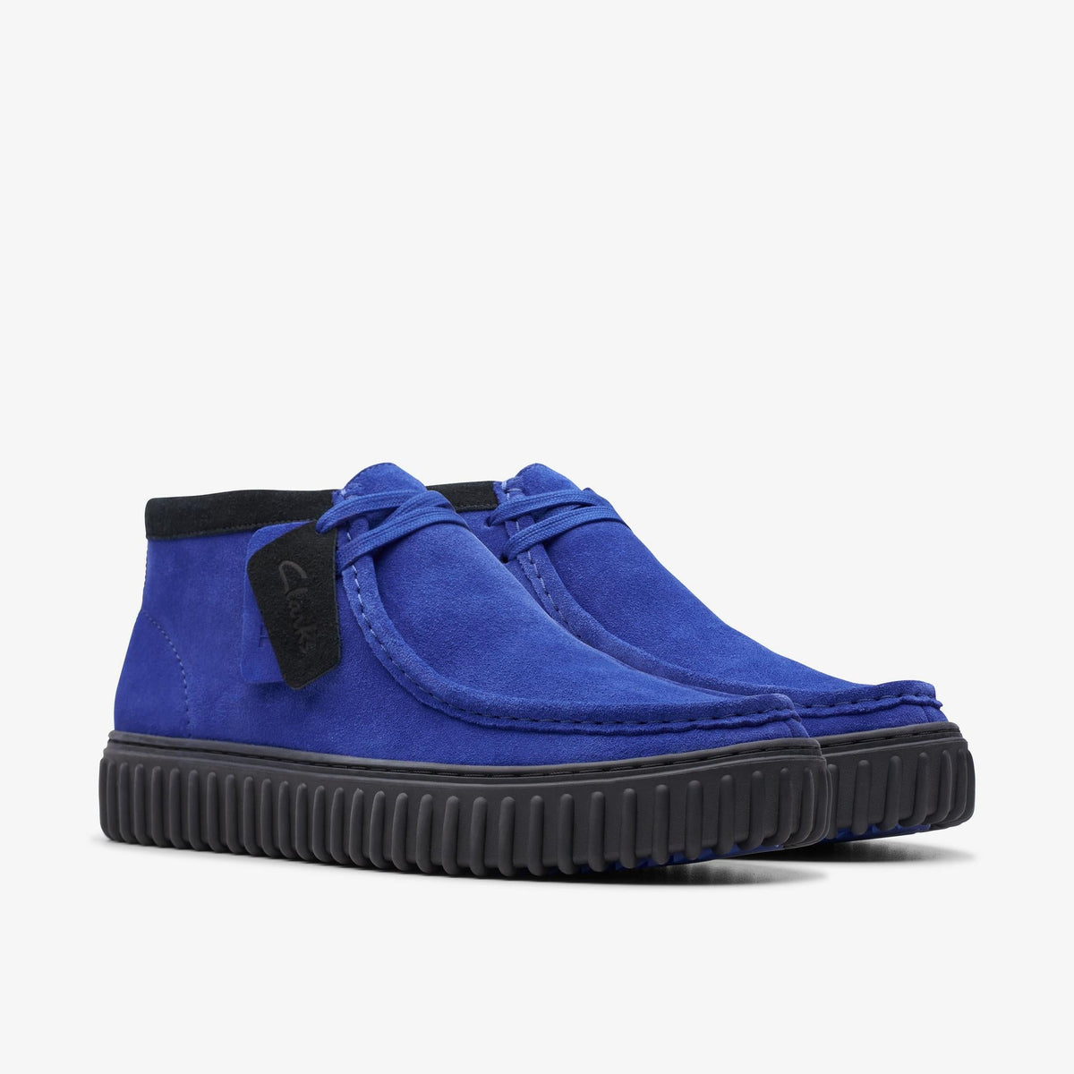 Clarks TORHILL HI Men's Cobalt Suede 26173594 — sole view