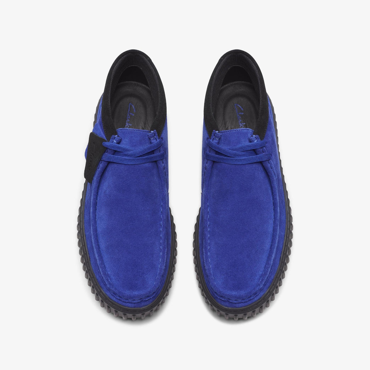Clarks TORHILL HI Men's Cobalt Suede 26173594 — top view