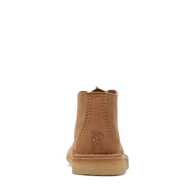[26173614] MENS CLARKS DESERT TREK HI - LIGHT TAN