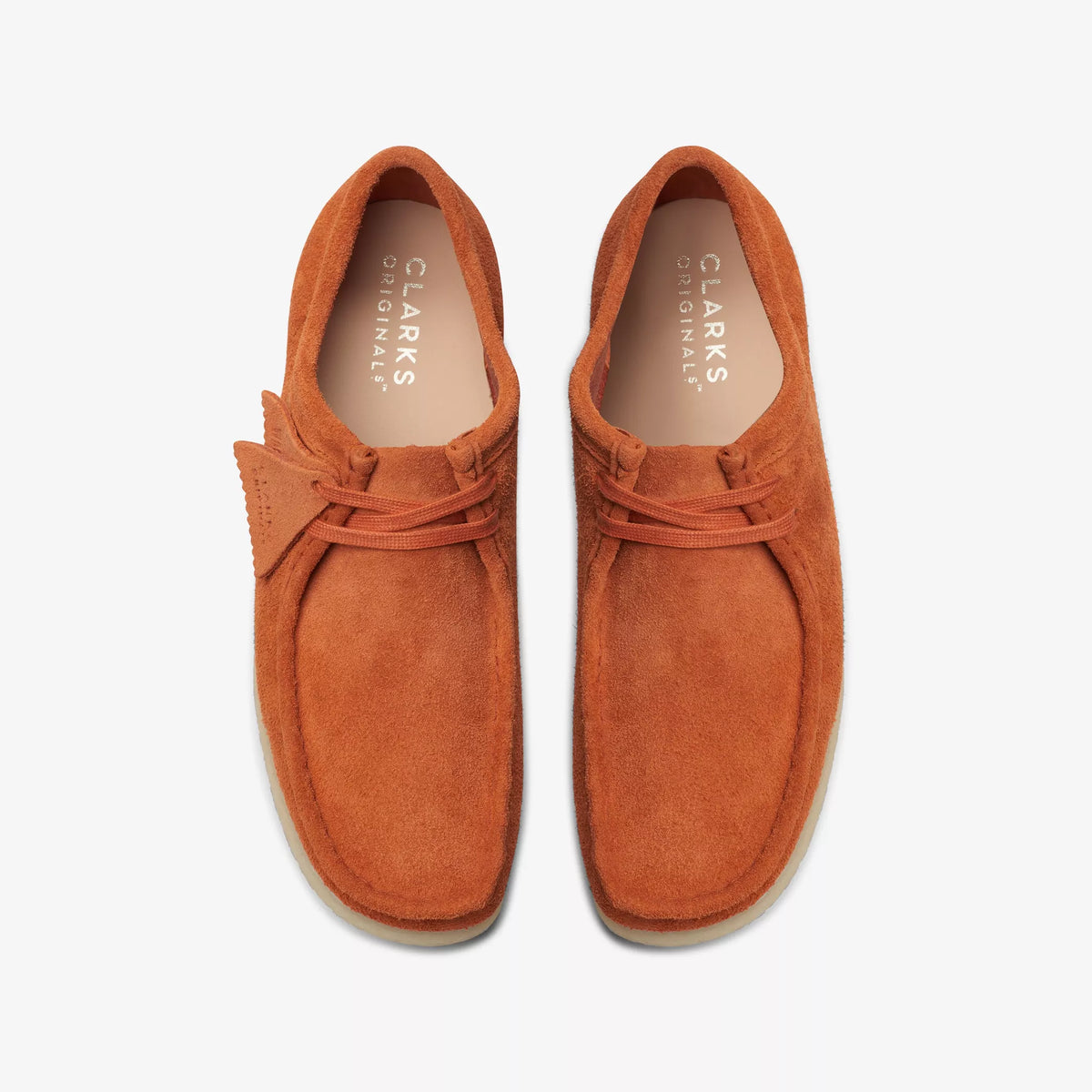 Clarks Originals Wallabee Men's Burnt Orange 26173637 — top view