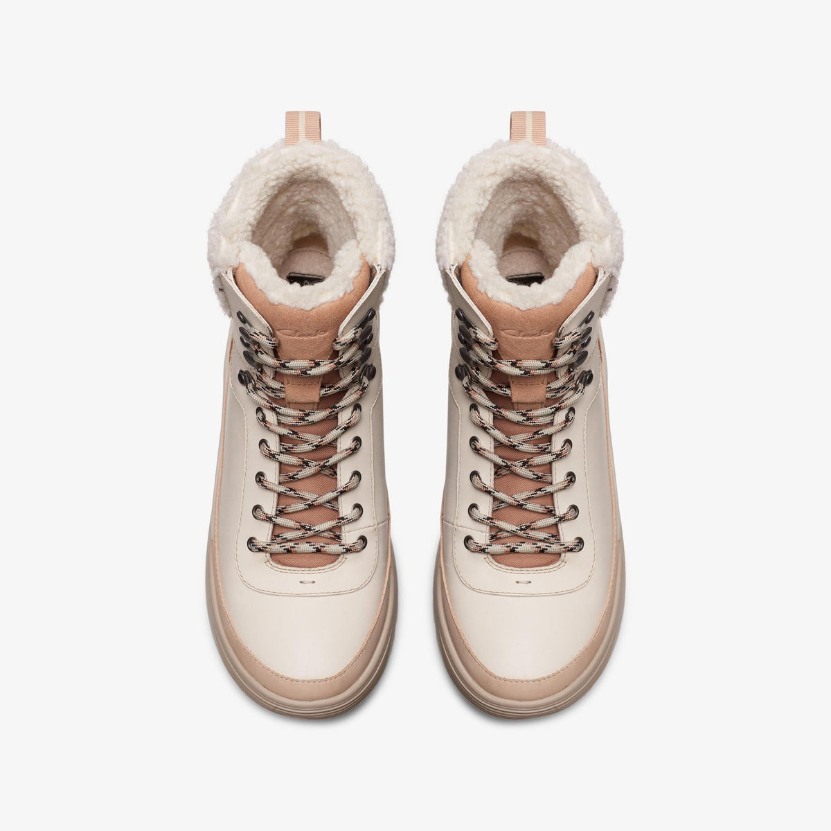 Clarks ATL Hike Top GTX Women's Ivory Leather 26173823 — top view