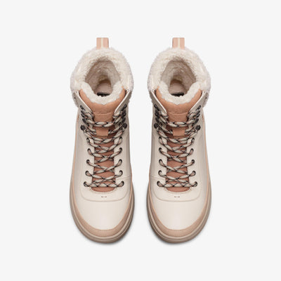 Clarks ATL Hike Top GTX Women's Ivory Leather 26173823 — top view