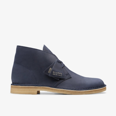 Clarks Originals Desert Boot Navy Men's Navy Leatherrherther