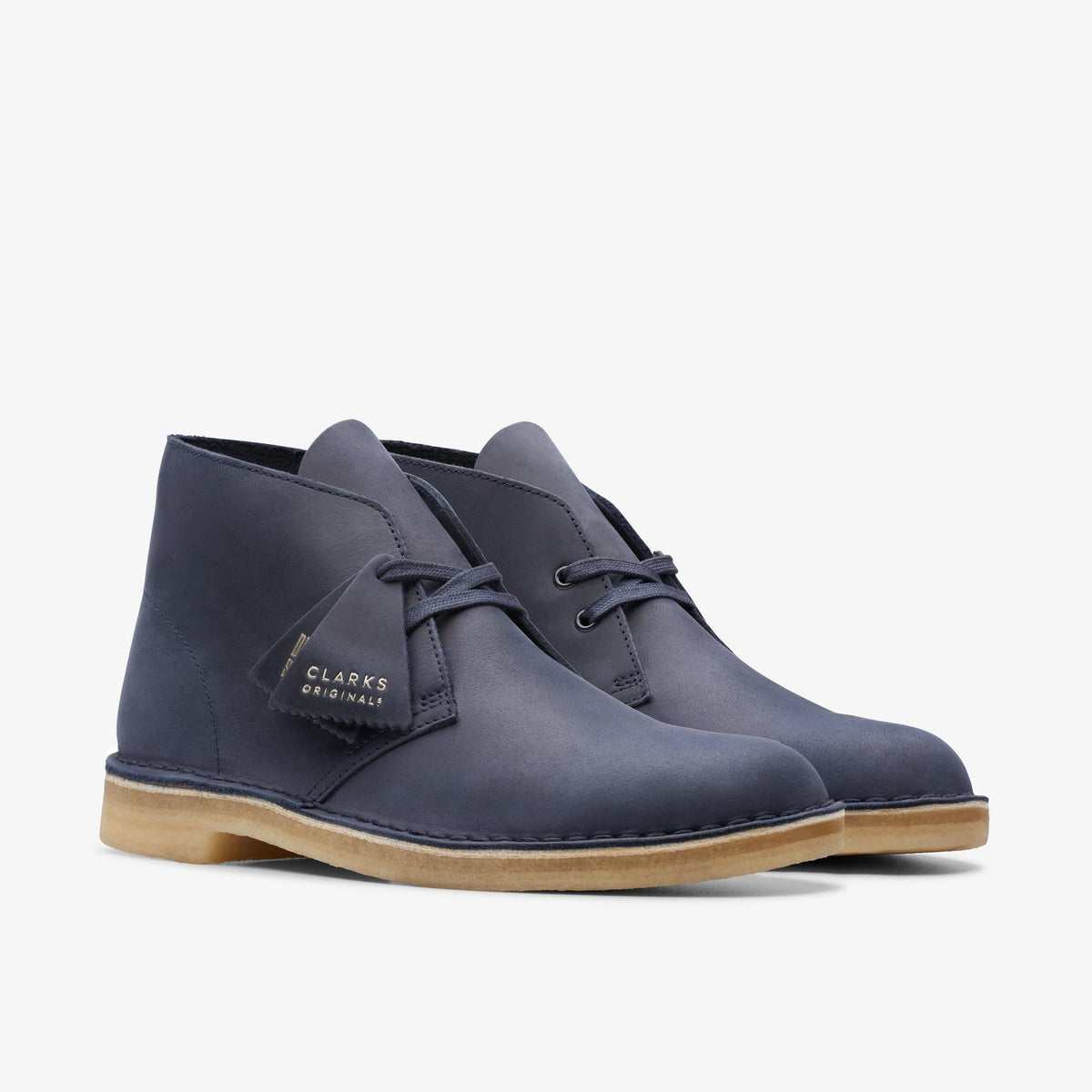 Clarks Originals Desert Boot Men's Navy Leather 26174058 — sole view