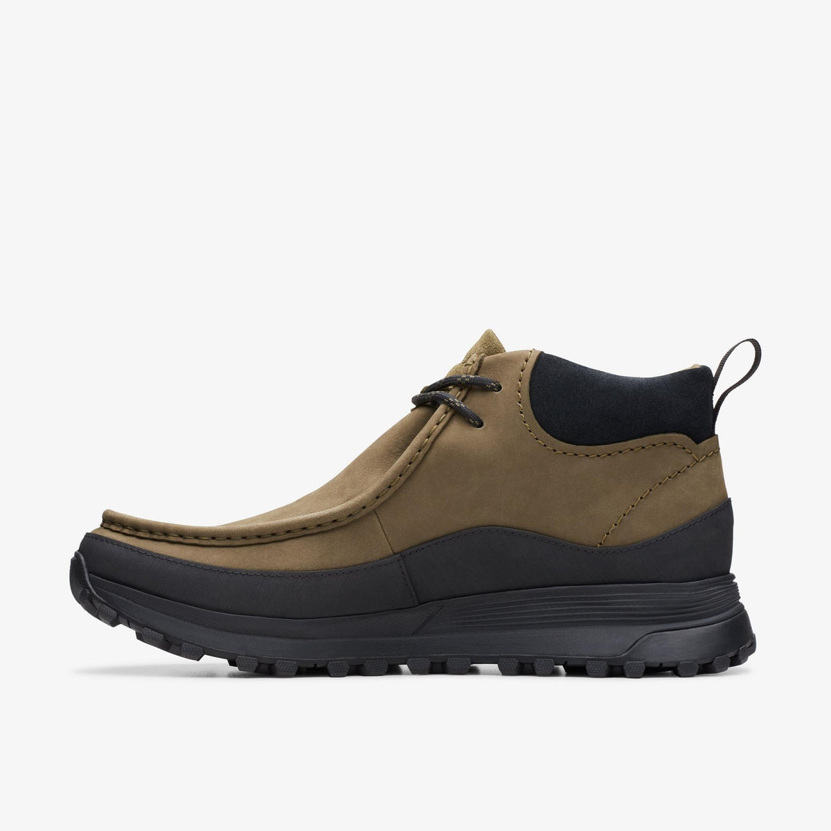 Clarks Originals ATL Trek Wally Boot Gore-Tex Men's Dark Olive Textile 26174531 — side view