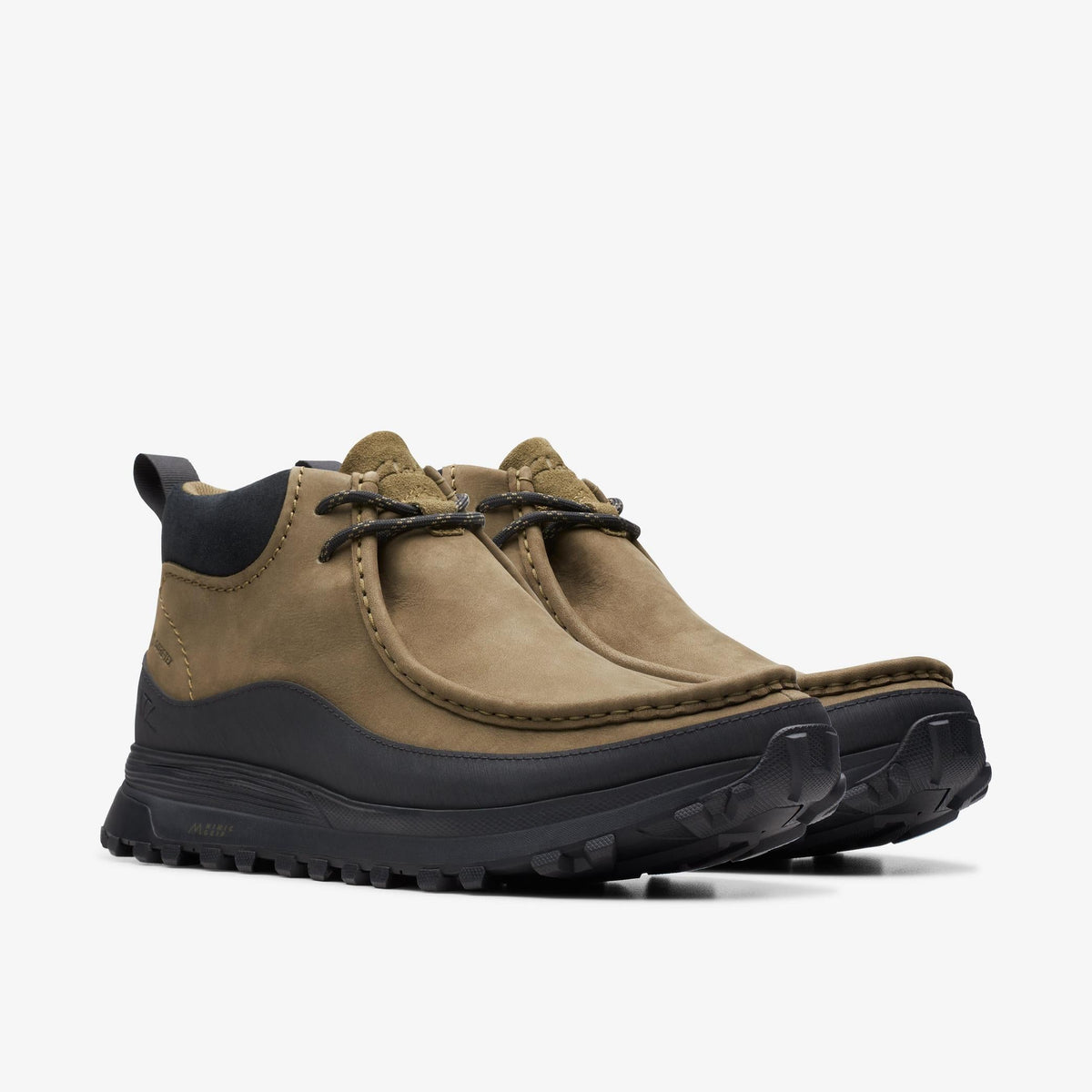 Clarks Originals ATL Trek Wally Boot Gore-Tex Men's Dark Olive Textile 26174531 — sole view