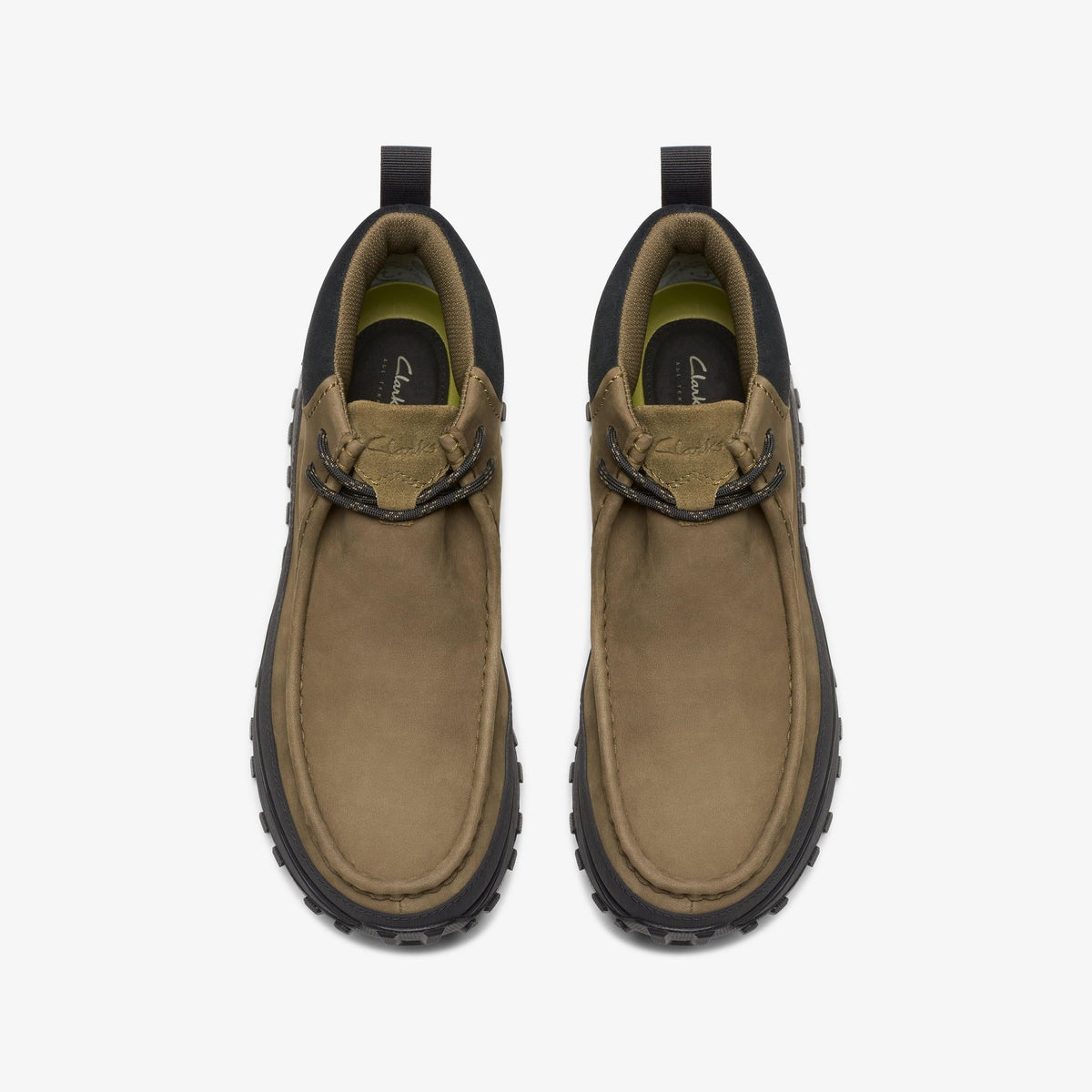 Clarks Originals ATL Trek Wally Boot Gore-Tex Men's Dark Olive Textile 26174531 — top view