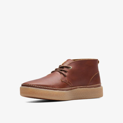 Clarks Oakpark Mid Men's Tan Tumbled Leather 26174666 — sole view