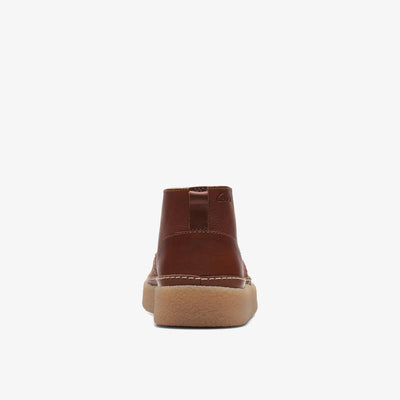 Clarks Oakpark Mid Men's Tan Tumbled Leather 26174666 — detail view