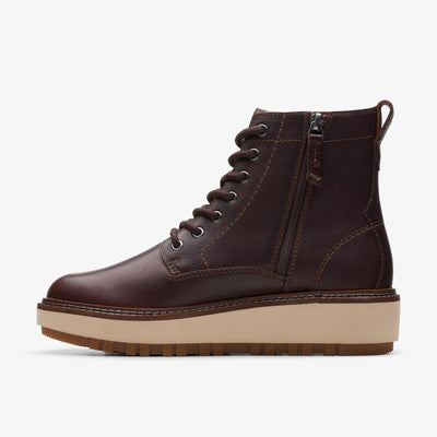 Clarks Orianna W Lace Women's Dark Brown Leather 26174799 — side view