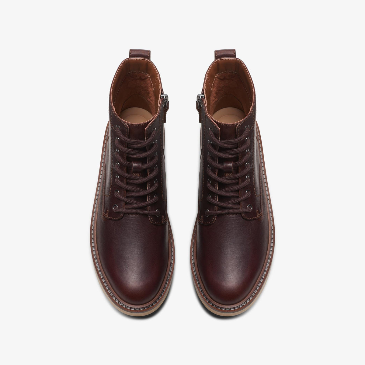 Clarks Orianna W Lace Women's Dark Brown Leather 26174799 — top view