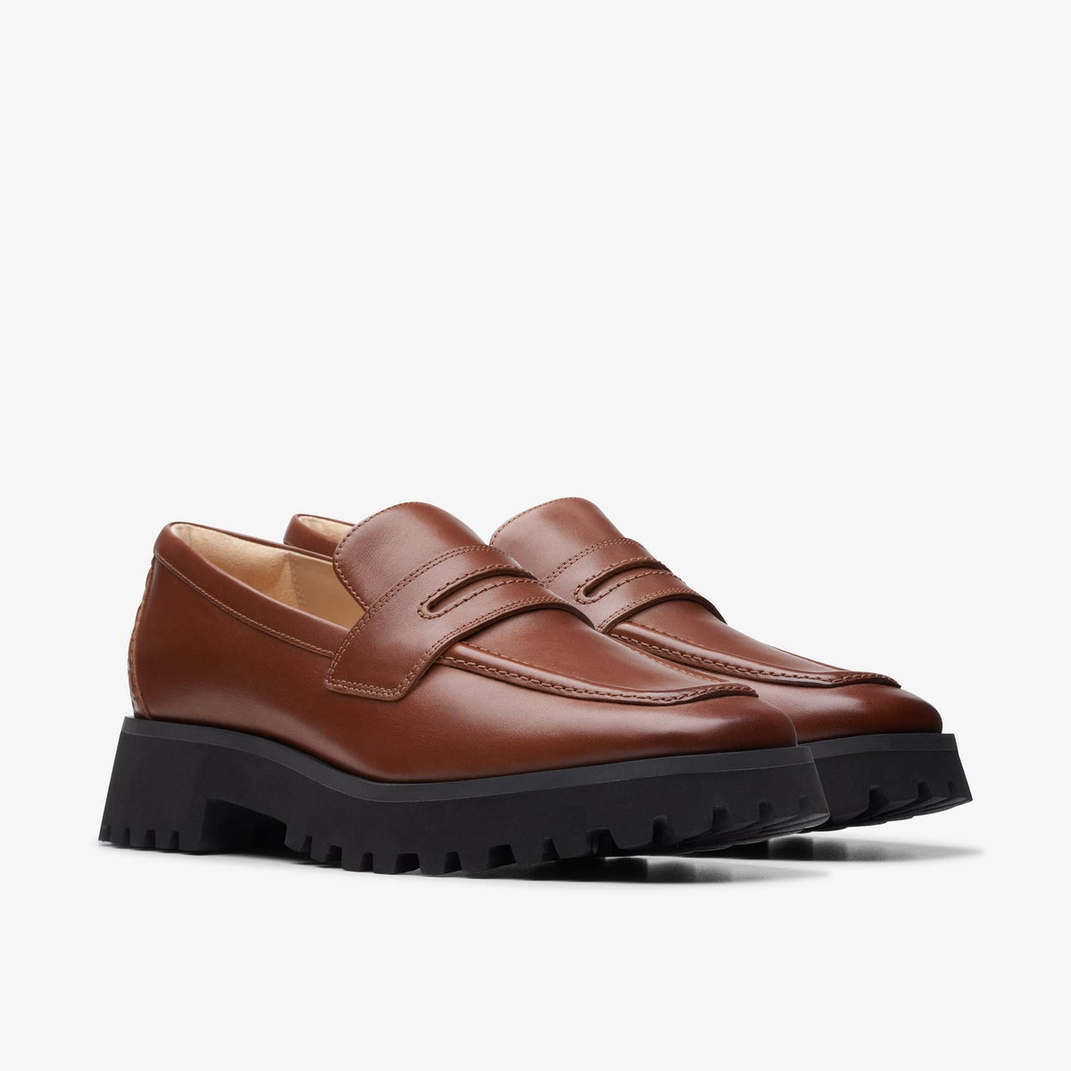 Clarks Stayso Edge Women's Caramel Leather 26174869 — sole view