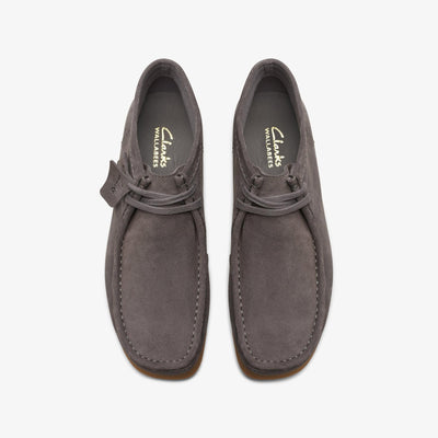 Clarks Originals Wallabee EVO Boot Men's Grey Suede 26174938 — top view