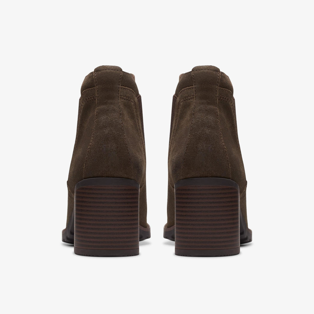 Clarks Leda Up Women's Dark Olive Suede 26174963 — detail view