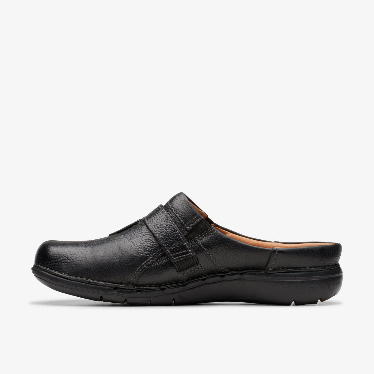 Clarks Un Loop Ease Women's Black Leather 26174966 — side view