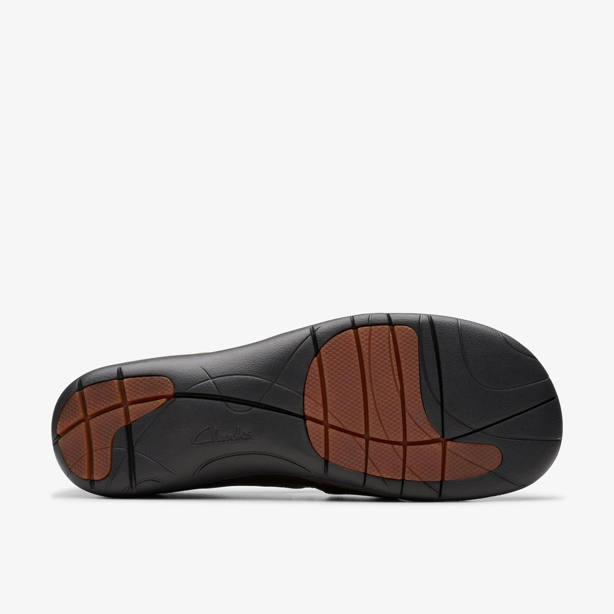 Clarks Un Loop Strap Women's Dark Brown Leather 26174971 — rear view