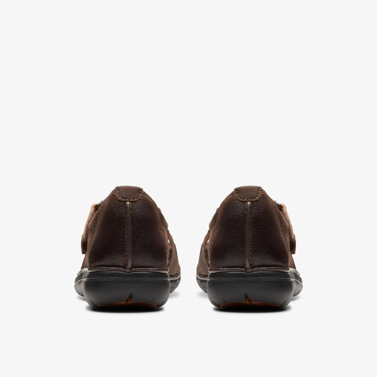 Clarks Un Loop Strap Women's Dark Brown Leather 26174971 — detail view