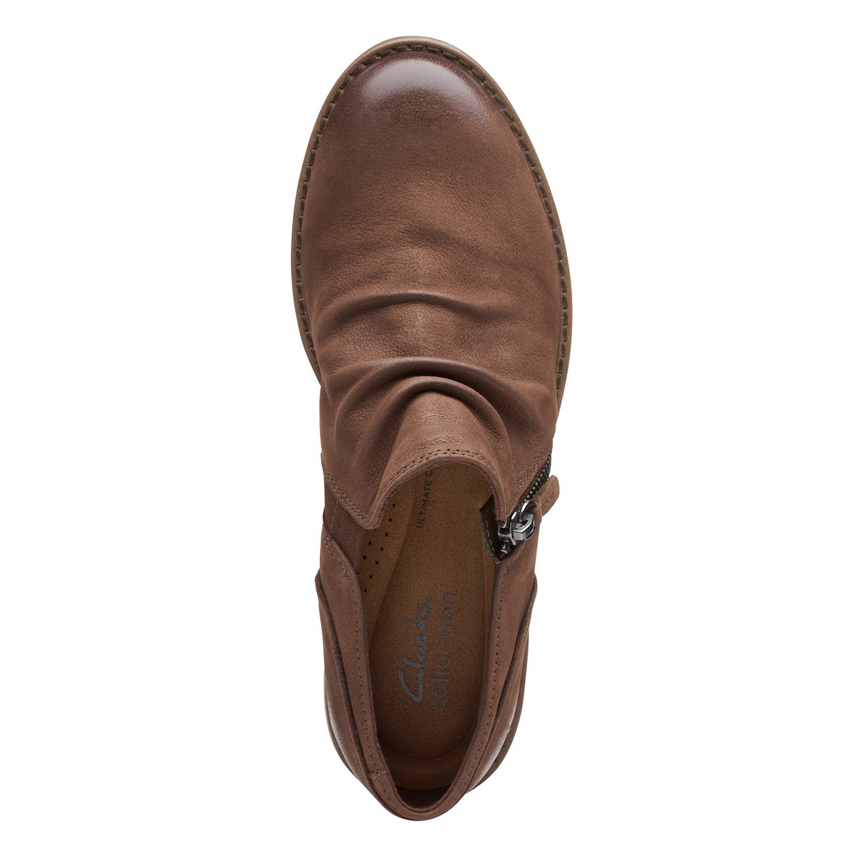 Clarks Camzin Pace Women's Taupe Nubuck 26175189 — top view