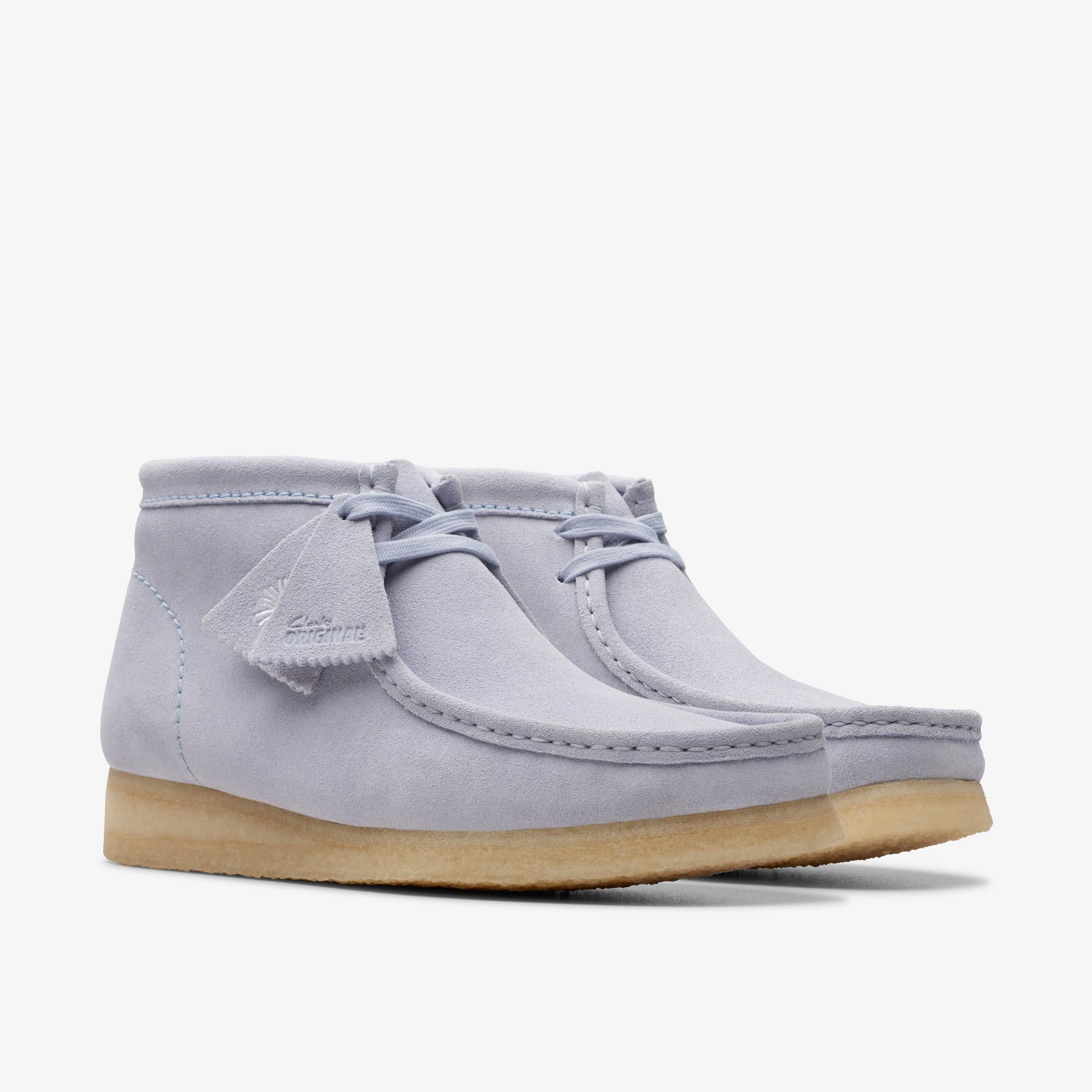 [26175699] Mens CLARKS WALLABEE BOOT CLOUD GREY SDE